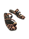 Sandalia plana "Marta Lozano" piel estampado leopardo
