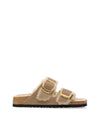 Sandalia "Arizona Big Buckle" beige