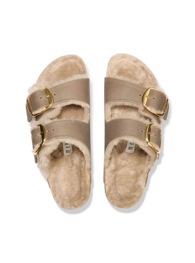 Sandalia "Arizona Big Buckle" beige