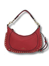 Bolso bandolera tachas rojo