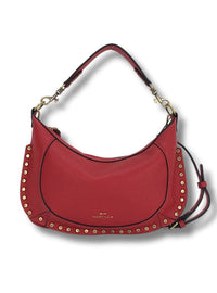 Bolso bandolera tachas rojo