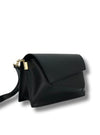 Bolso bandolera piezas piel negro