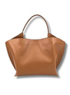 Bolso de mano piel camel