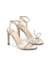 Sandalia tacón "SPRING" strass hielo
