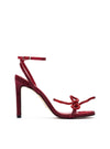 Sandalia tacón "SPRING" strass rojo