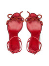 Sandalia tacón "SPRING" strass rojo