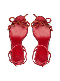 Sandalia tacón "SPRING" strass rojo