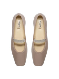 Bailarina "LISBETH" piel taupe