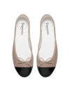 Bailarina "FLORA" piel taupe