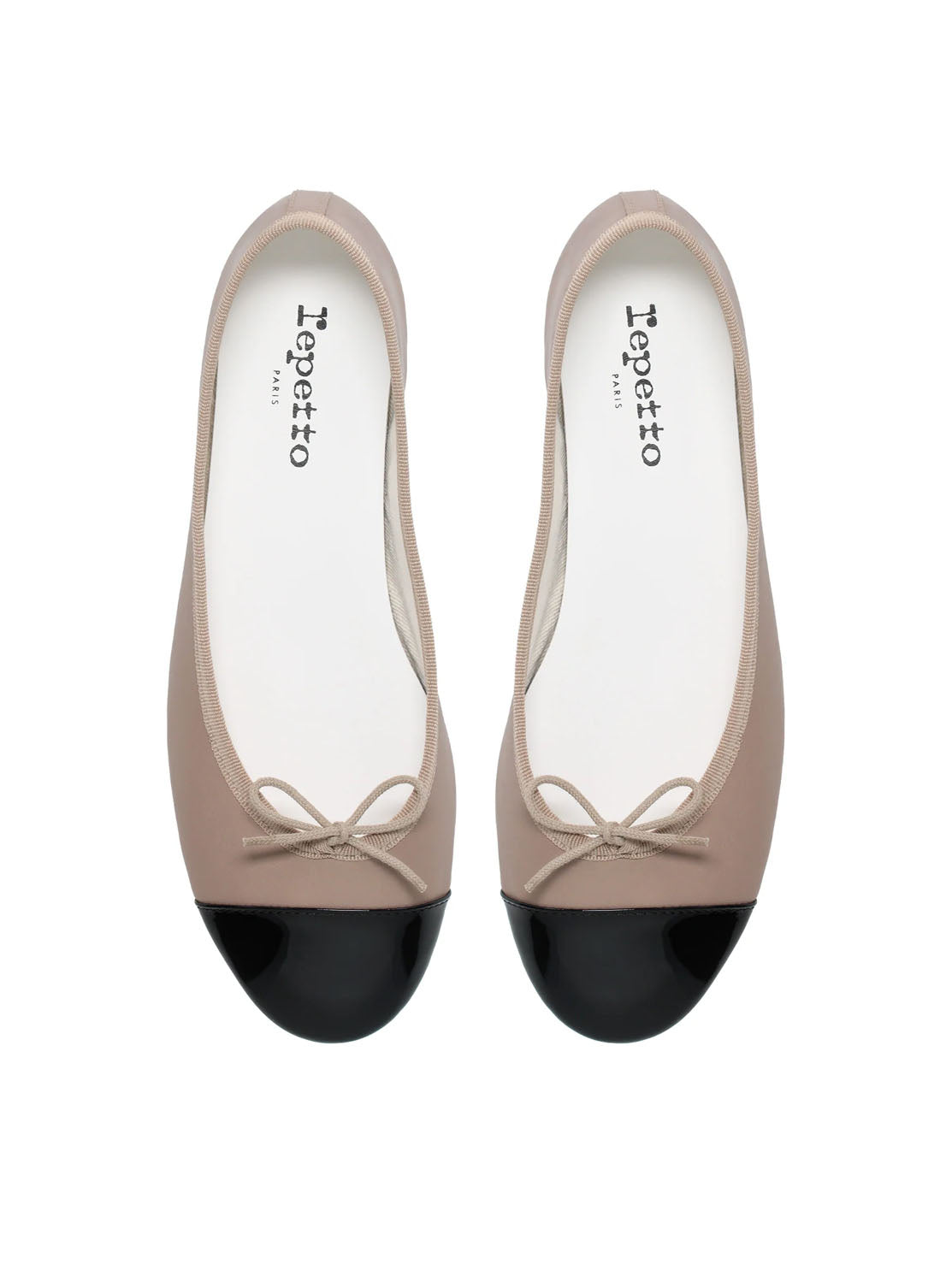 Bailarina "FLORA" piel taupe