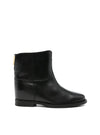Botin classic cuña interior piel negro
