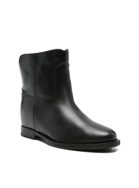 Botin classic cuña interior piel negro