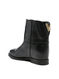 Botin classic cuña interior piel negro