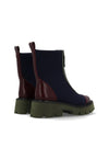 Botín combat cremallera multicolor