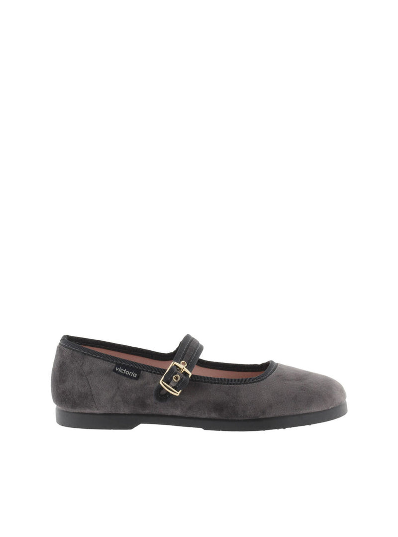 Bailarina velvet gris