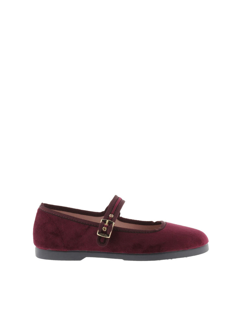 Bailarina velvet burdeos