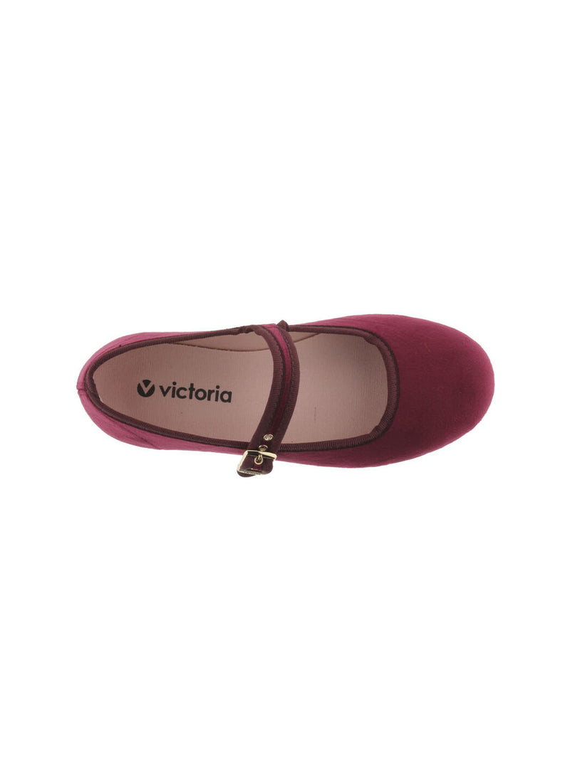 Bailarina velvet burdeos