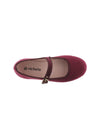 Bailarina velvet burdeos