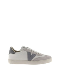 Deportivo basic piel combi gris