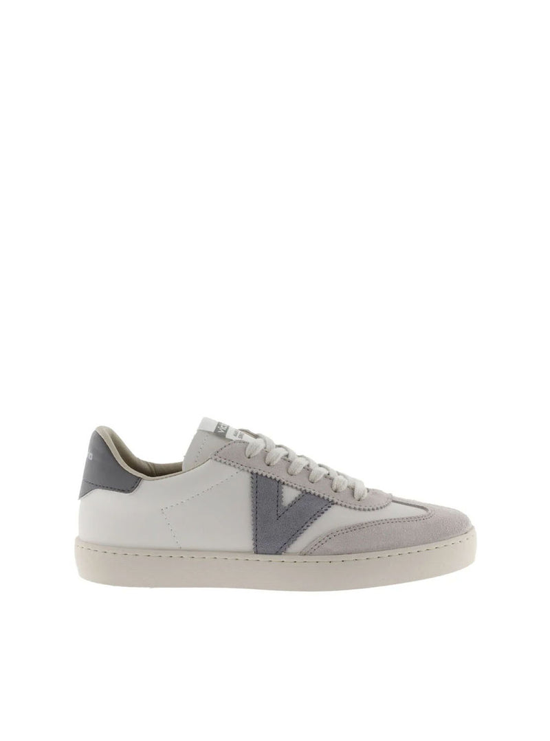 Deportivo basic piel combi gris