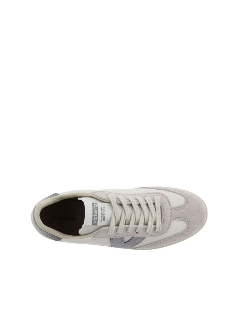 Deportivo basic piel combi gris