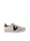 Deportivo basic combi piel burdeos