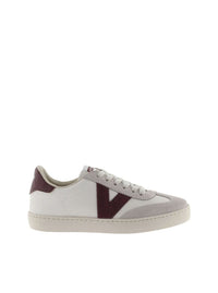 Deportivo basic combi piel burdeos