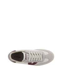 Deportivo basic combi piel burdeos