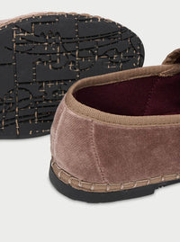 Mary Jane "SOPHIE" velvet marrón