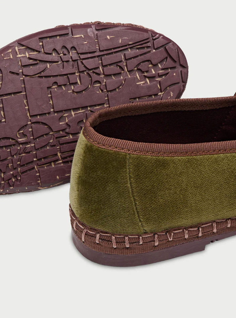 Mary Jane "CLAIRE" velvet mostaza