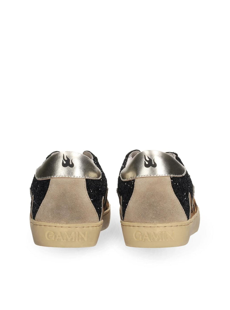 Deportivo "DOPAMINE" combi glitter negro