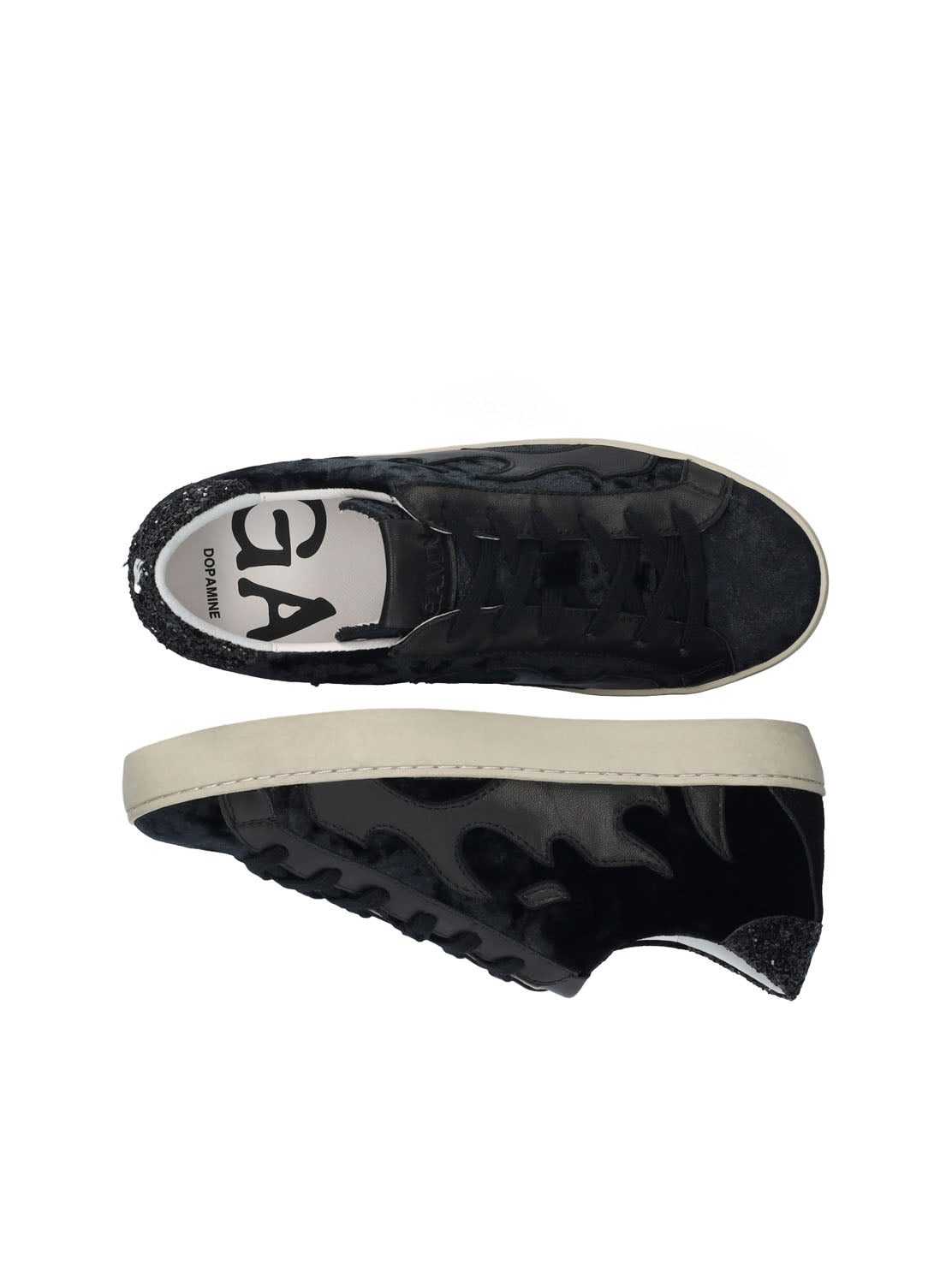 Deportivo "DOPAMINE" velvet negro