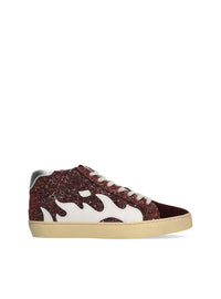 Deportivo "EUPHORIC" glitter burdeos