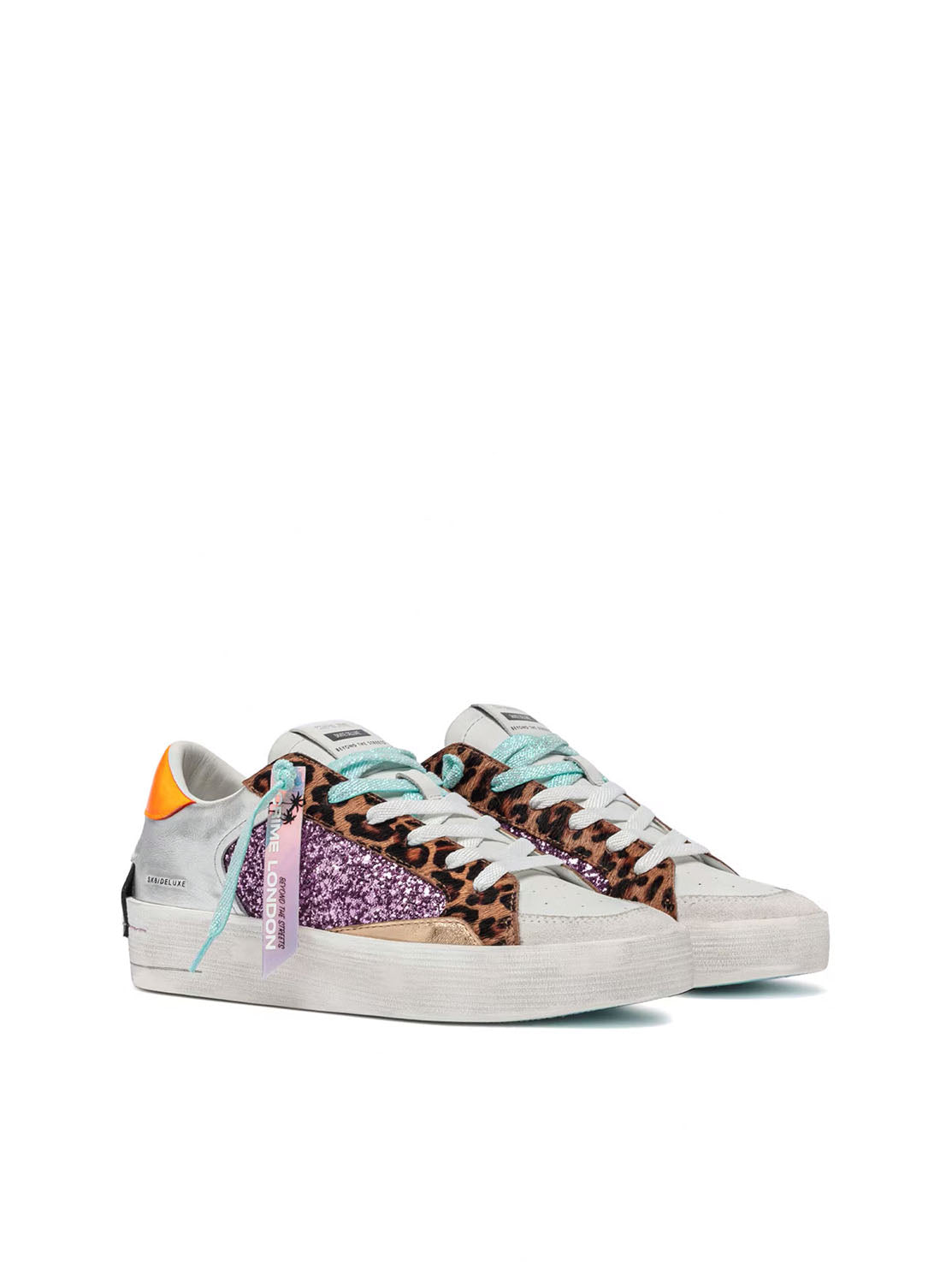 Deportivo "Distressed" glitter malva