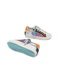 Deportivo "Distressed" glitter malva