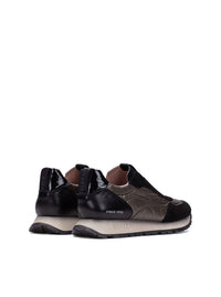 Deportivo elásticos piel combi negro
