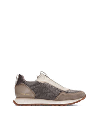 Deportivo elásticos piel combi taupe