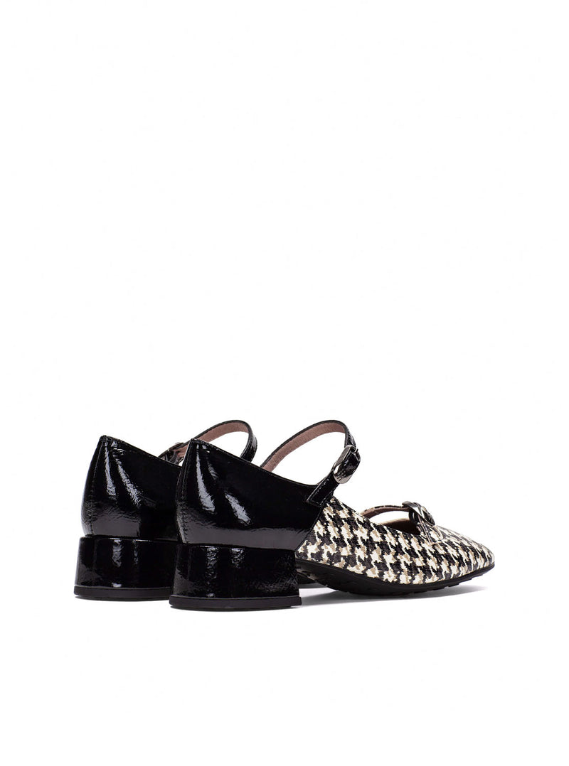 Mary jane "OPORTO" combi piel negro
