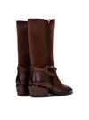 Bota cowboy piel avellana