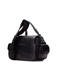 Bolso bandolera hebillas negro
