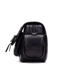 Bolso bandolera hebillas negro