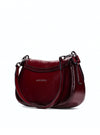 Bolso de hombro charol burdeos