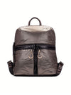 Mochila nylon metalizado taupe