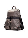 Mochila nylon metalizado taupe