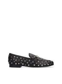 Mocasín tachas piel negro