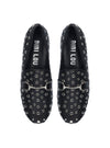 Mocasín tachas piel negro