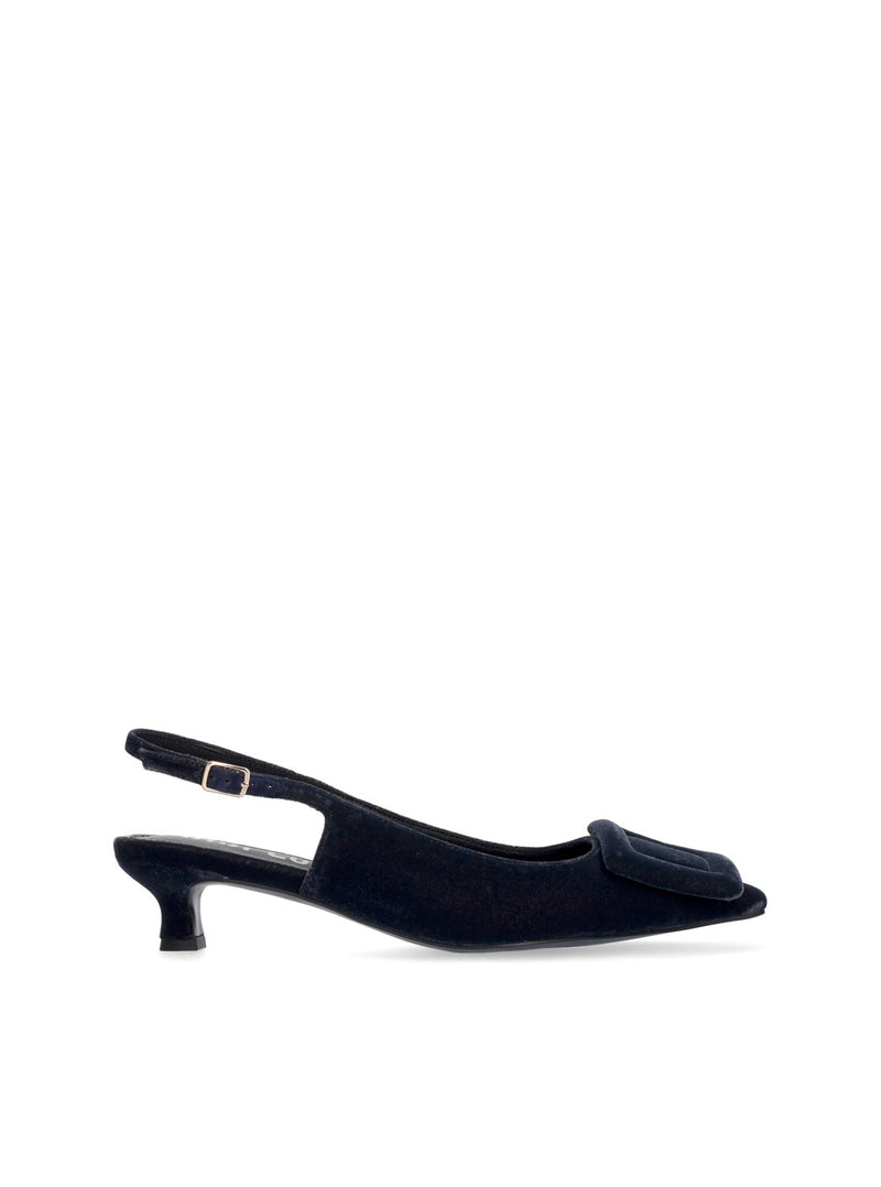 Salón terciopelo azul denim