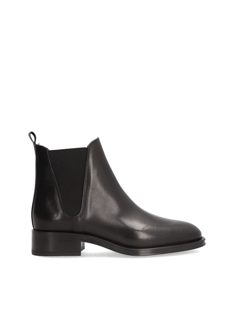 Botín chelsea basic piel negro