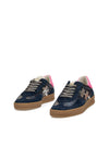 Deportivo "iconic II" piel azul