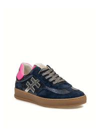 Deportivo "iconic II" piel azul